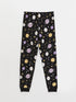 LC Waikiki Crew Neck Printed Long Sleeve Girl Pajama Set